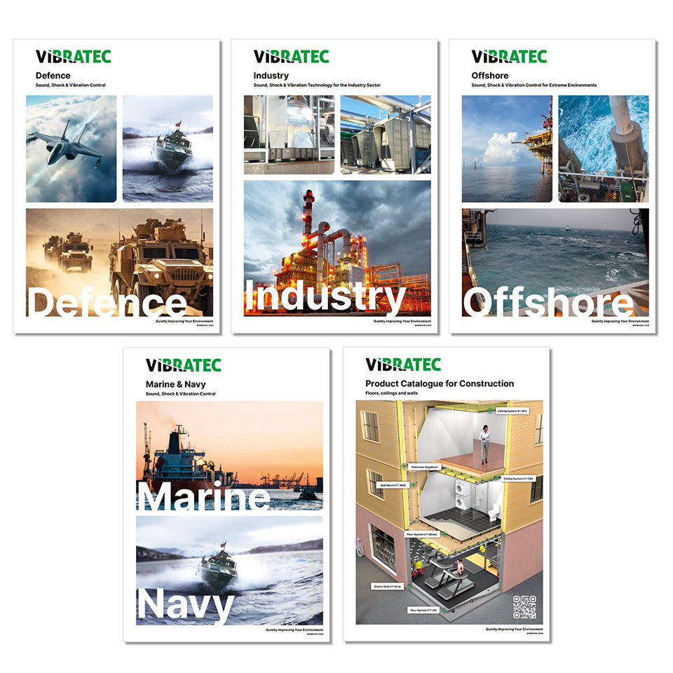 Vibratec broschyrer, Industri, Marin, Försvar, Offshore, Konstruktion