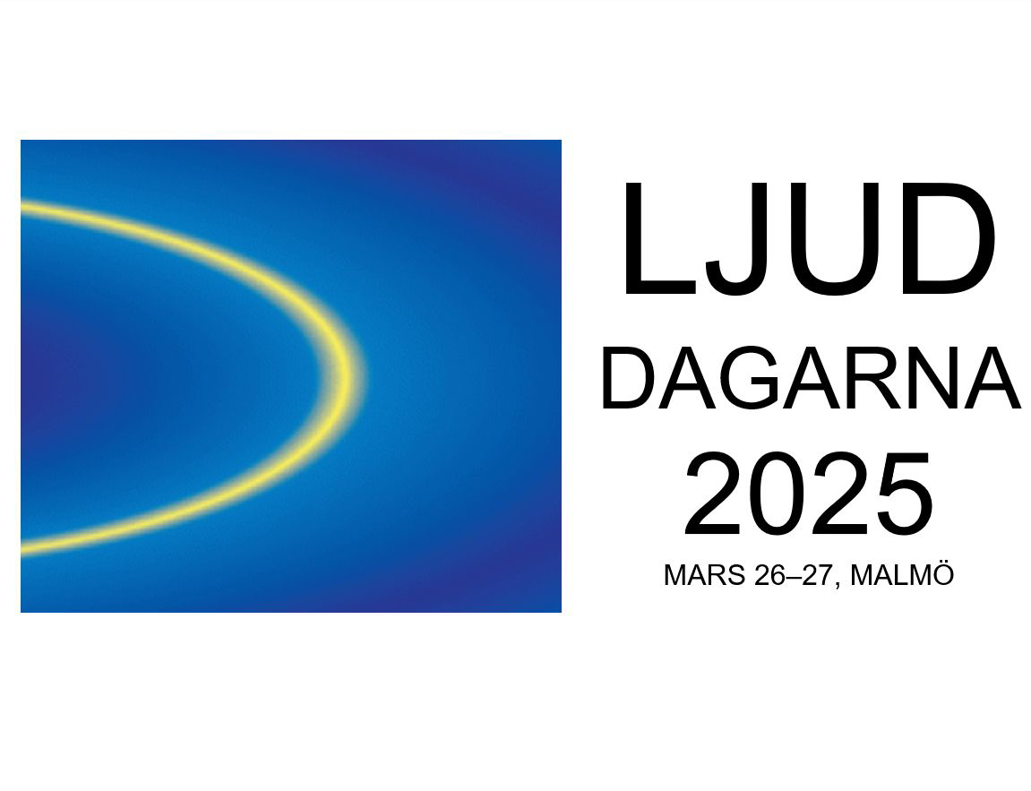 Image with the text SAS Ljuddagar 2025